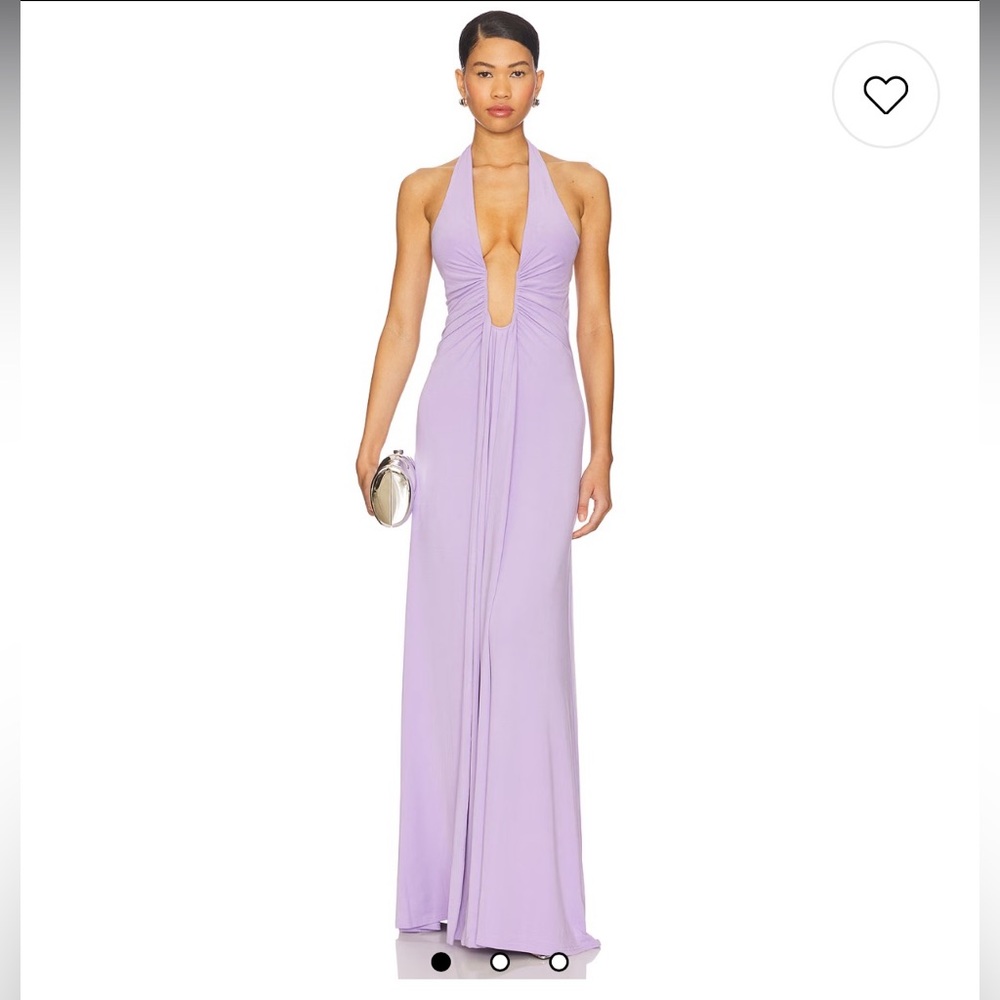 MISHA Jennifer Lavender Halter Dress - REVOLVE